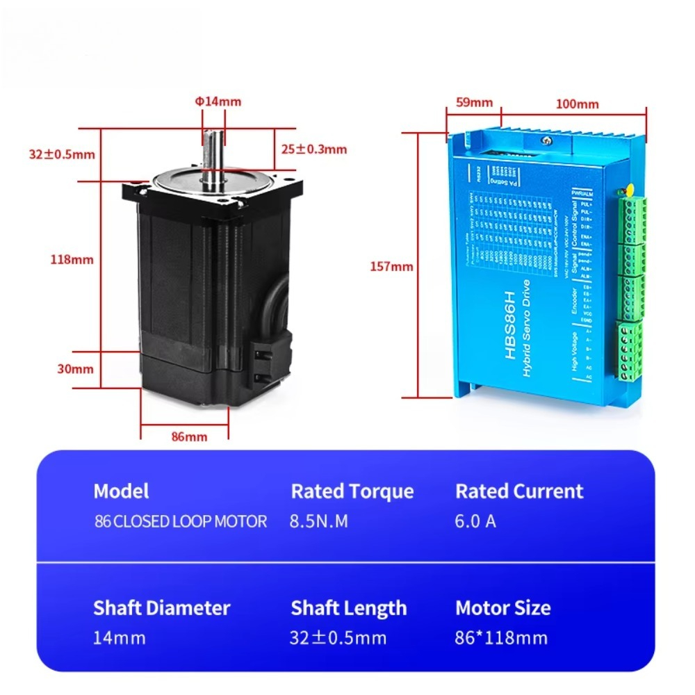Kit servo híbrido de circuito  - Hybrid Servo Driver Nema 34 8.5Nm avaliação e preço